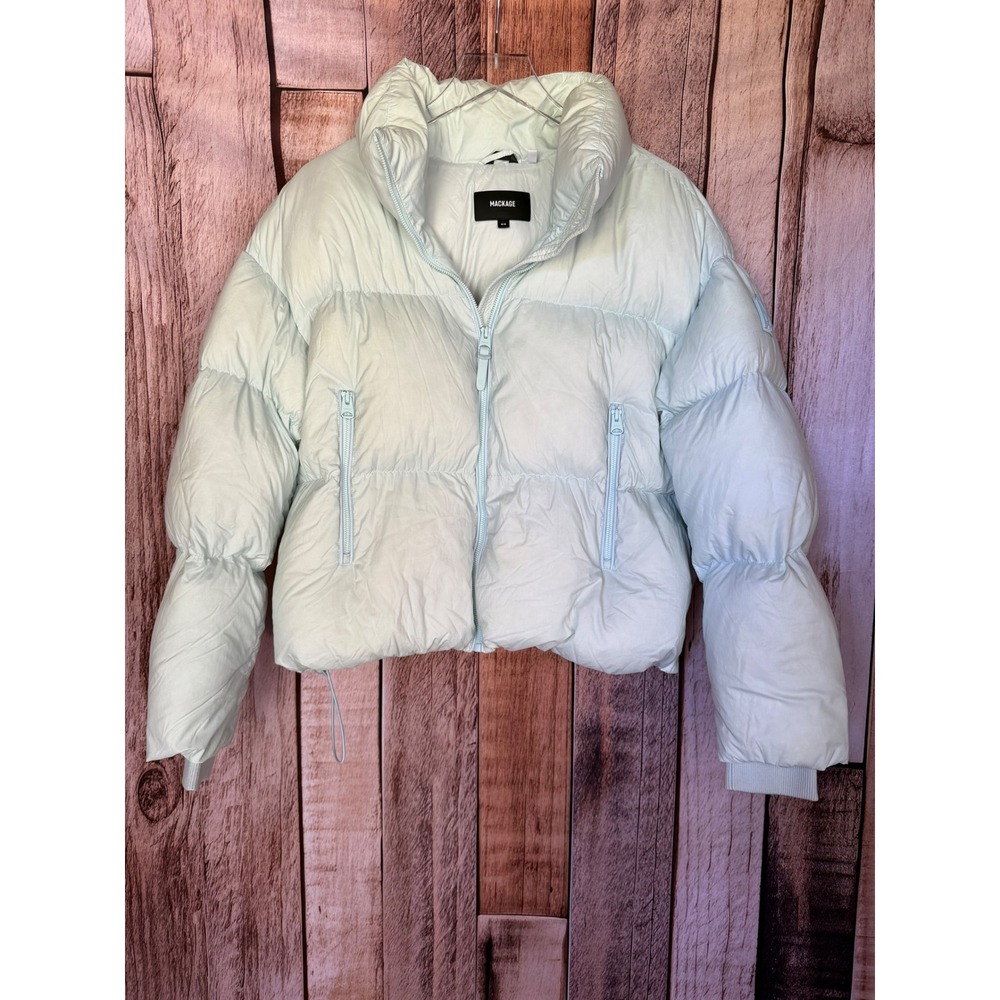Mackage Tessy Down Puffer Jacket Cropped Air Winter Luxury Apres Ski Size Medium